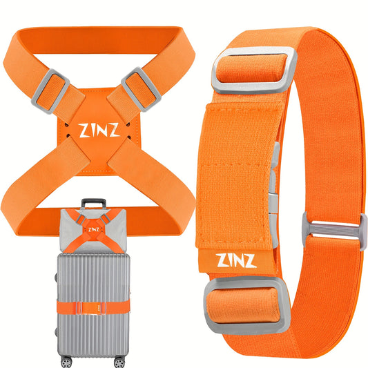 2PCS Luggage Bag Elastic Strap Adjustable Bag Strap Travel Accessories