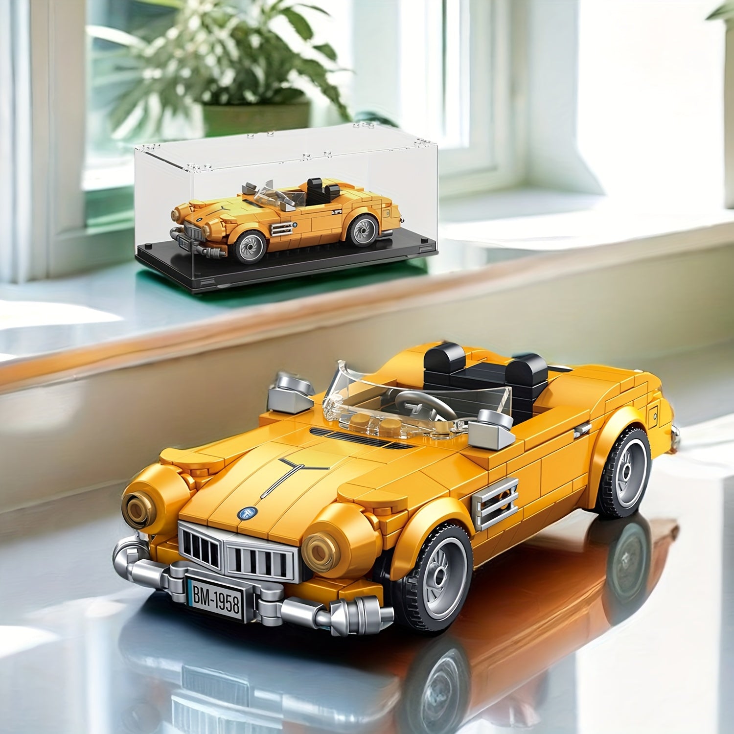 313pcs Vintage Car Building Blocks Set Movie Themed Toy