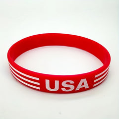 Patriotic Flag Bracelet Waterproof Wristband