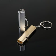 Aluminum Lifesaving Whistle Dual Frequency Outdoor Survival Emergency Whistle