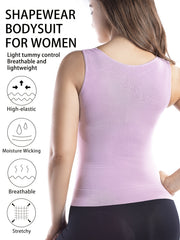Contrast Mesh Shaping Tank Tops for Women