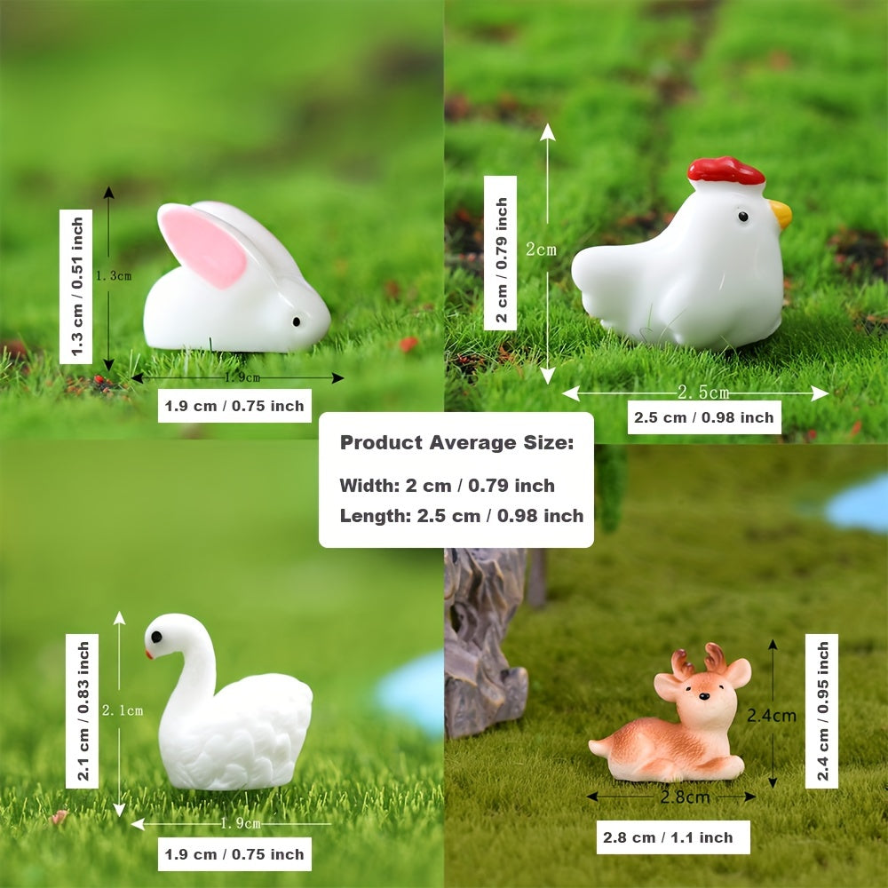 Garden Animals Micro Landscape Ornaments DIY Decoration Potted Plant