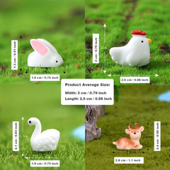 Garden Animals Micro Landscape Ornaments DIY Decoration Potted Plant
