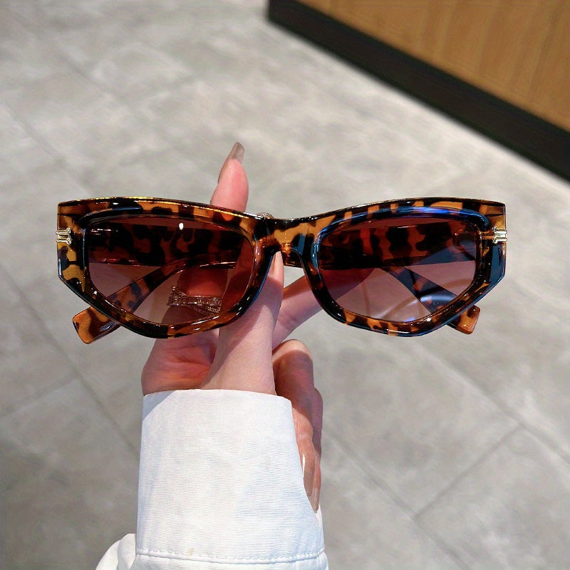 Cat Eye Sunglasses Mod Metal Decor Sports Glasses Casual Outdoor Eyewear UV400