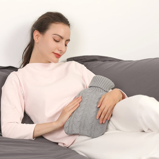 Knitted Cover For 2000ml Hot Water Bottle Hand Warming Water Bag Cover