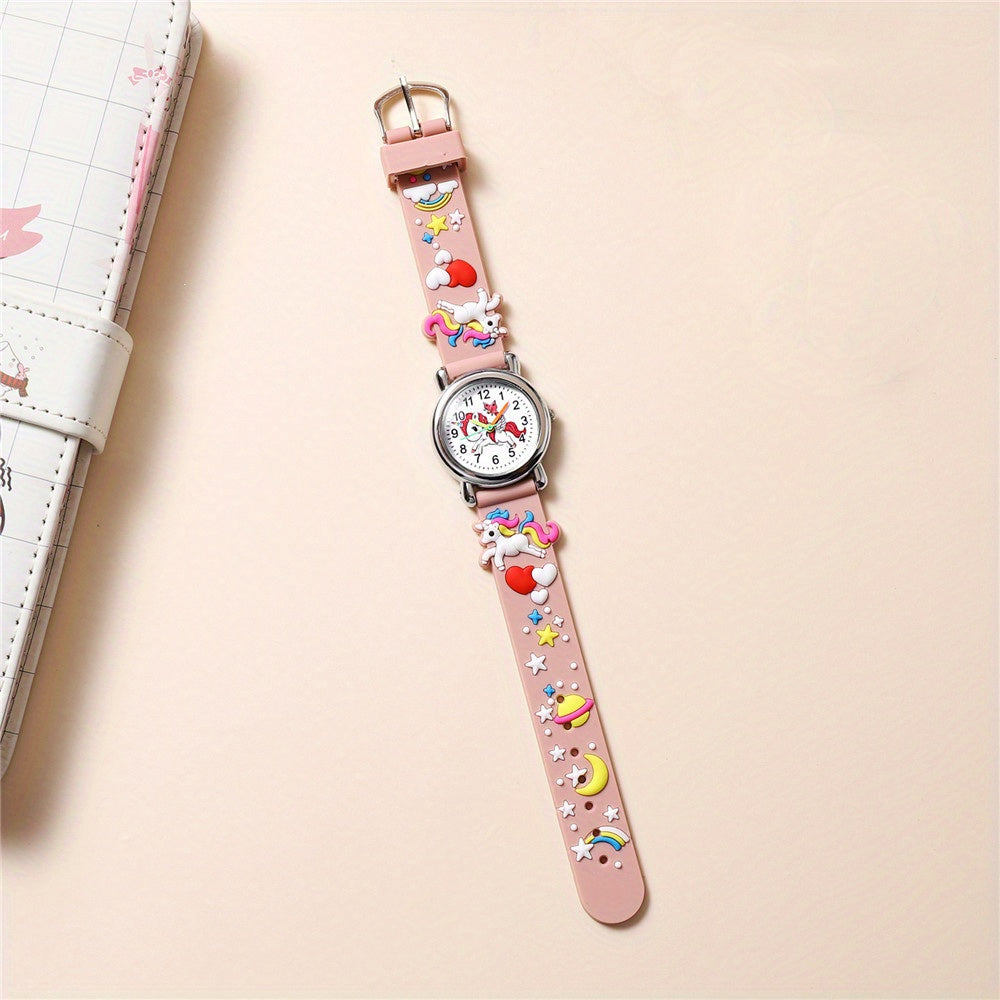 Cartoon Unicorn Silicone Watch Decorative Accessories Gift For Girls