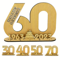 Digital Wooden Ornaments for Birthday Party