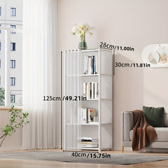 Corner Bookshelf for Small Space Bedroom