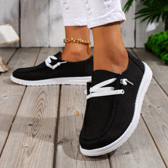 Women's Lace Up Loafer Shoes Lightweight Slip On Shoes Women's Outdoor Footwear