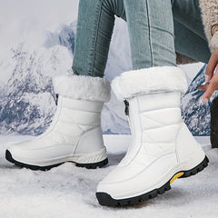 Women's Non-slip High Tube Snow Shoes Warm Thick Bottom Shoes