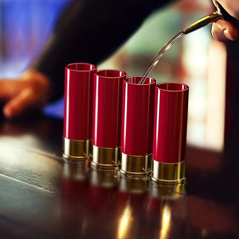4pcs Bullet Wine Glass Shot Glasses Camping Picnic