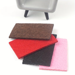 4pcs 1 12 Doll House Mini Carpet Welcome Carpet Model Ground Decorations