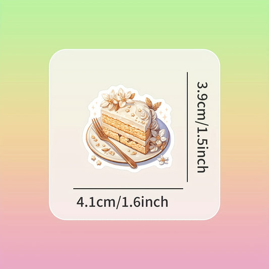 54pcs Cake Stickers for Water Bottles Suitcases Bikes Cars