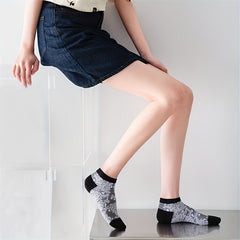 4 Pairs Floral Print Socks Retro Court Style Ankle Socks Women's Stockings