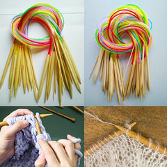 Circular Needle Knitting Golden Wool Crochet Set