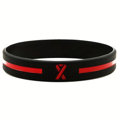 Firefighters Fireman Fire Guard Rubber Bracelet Stretchy Silicone Wristband
