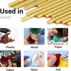 10pcs Colorful Glitter Hot Glue Sticks for Arts Crafts DIY Home Repairs