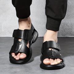 Men's Hook And Loop Sandals Non Slip Open Toe Shoes