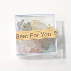 12pcs Wind Frosted Flower Small Hair Clip Female Side Clip Bangs Hair Hair Clip