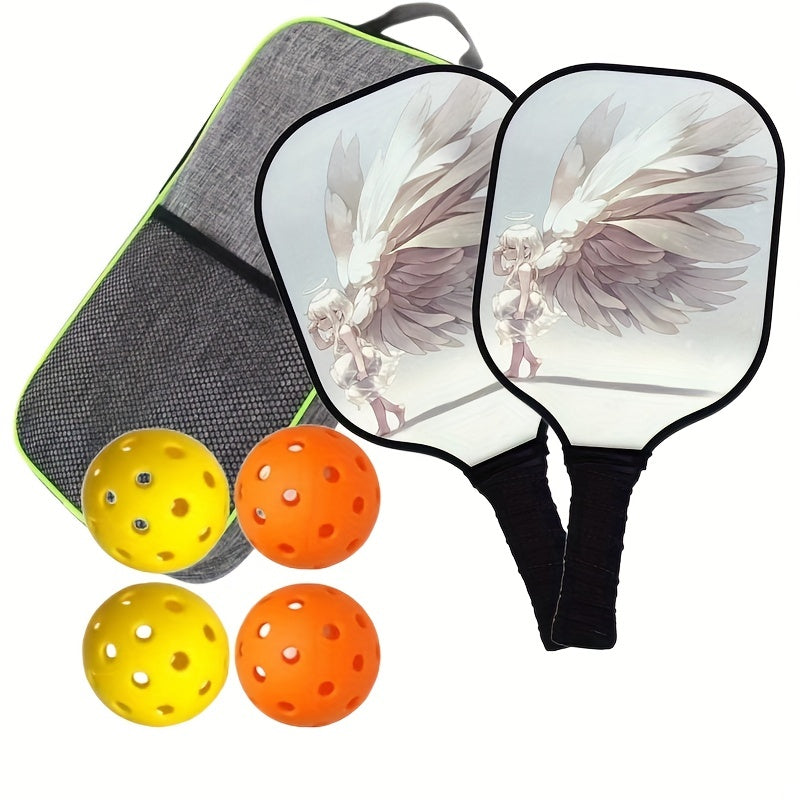 Shollar Pickleball Paddle Set - Lightweight Design with 4 Balls
