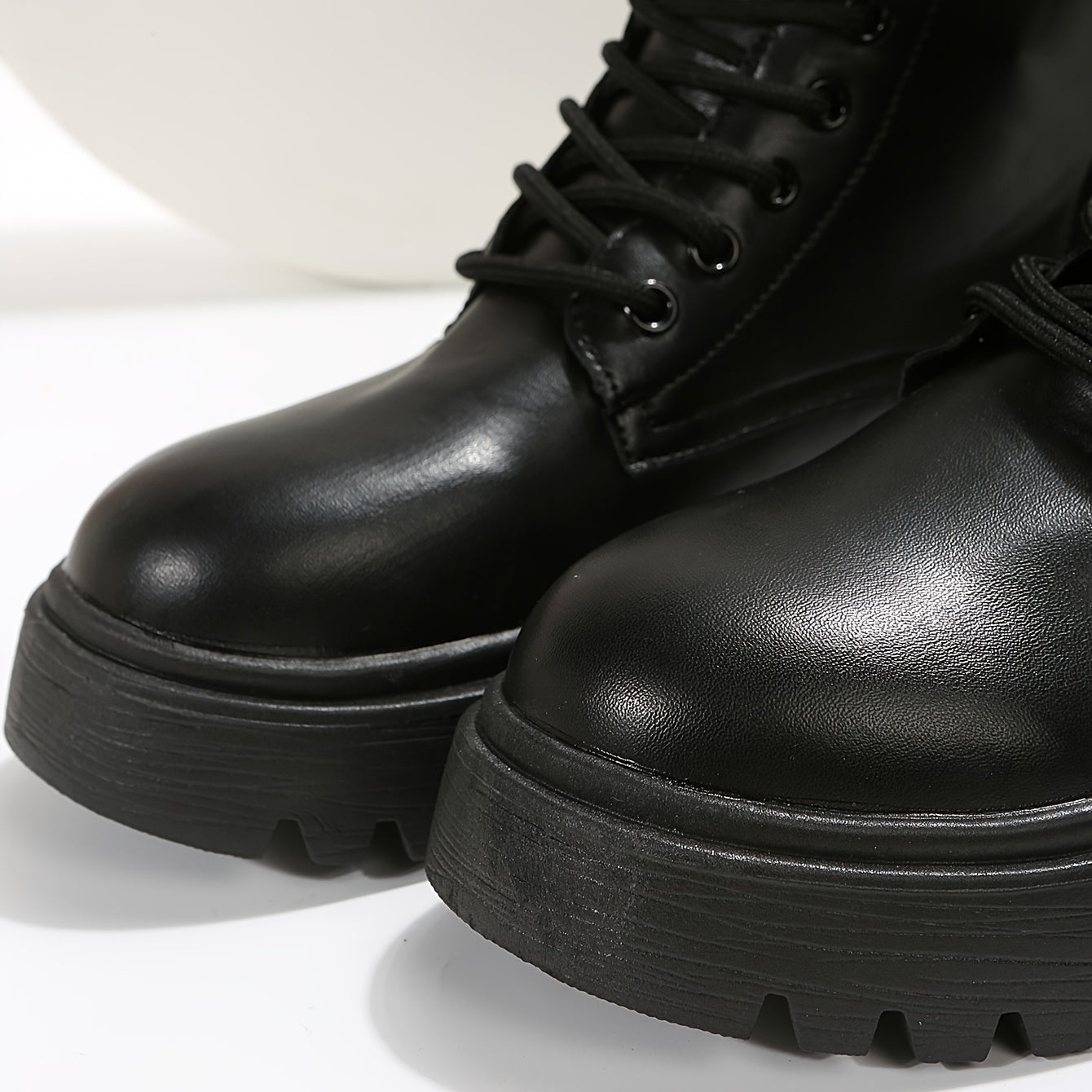 Chunky Heel Ankle Boots Lace Up Short Boots Women's Footwear