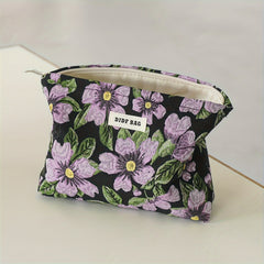 Women's Portable Cosmetic Bag Large Capacity Purple