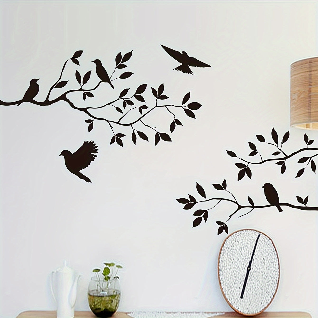Branch Bird Sticker Waterproof Vinyl Wallpaper Wall Decoration 30 x 59