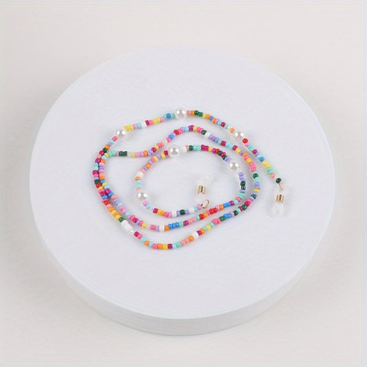 Pearl Beaded Eyeglass Chain Holder Necklace for Women