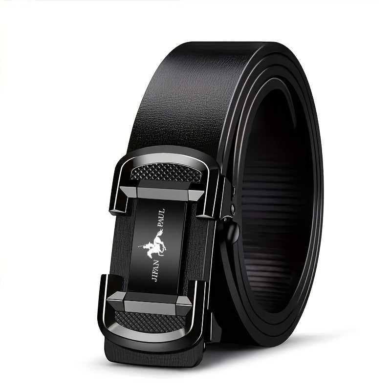 Men's Leather Belt With Automatic Buckle Business Casual Versatile Belt
