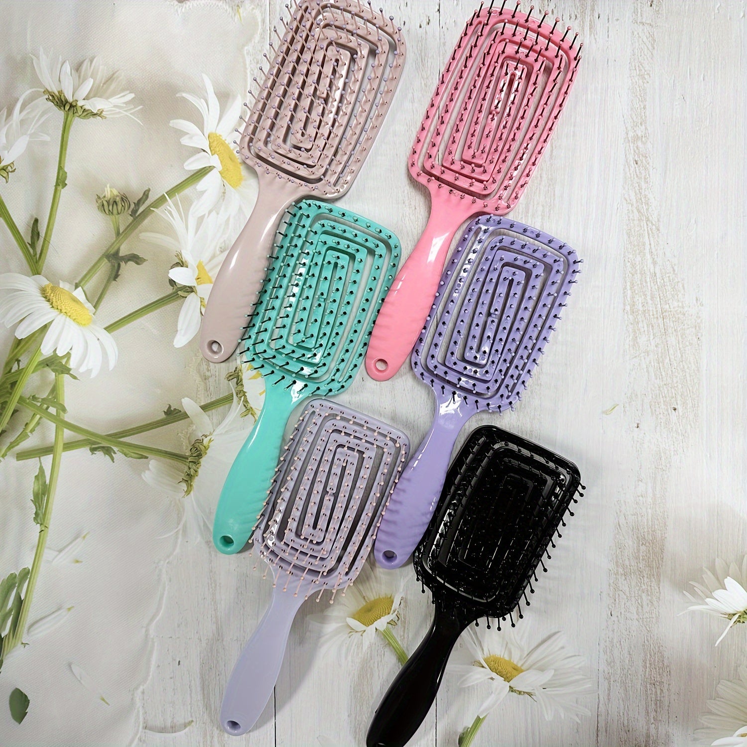 Hollow Out Detangling Hair Comb for Wet or Dry Hair