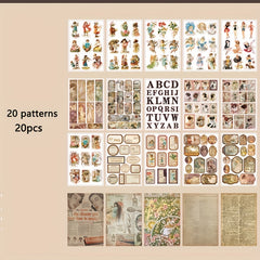 Washi Plant Themed Sticker Book for DIY Crafts and Scrapbooking