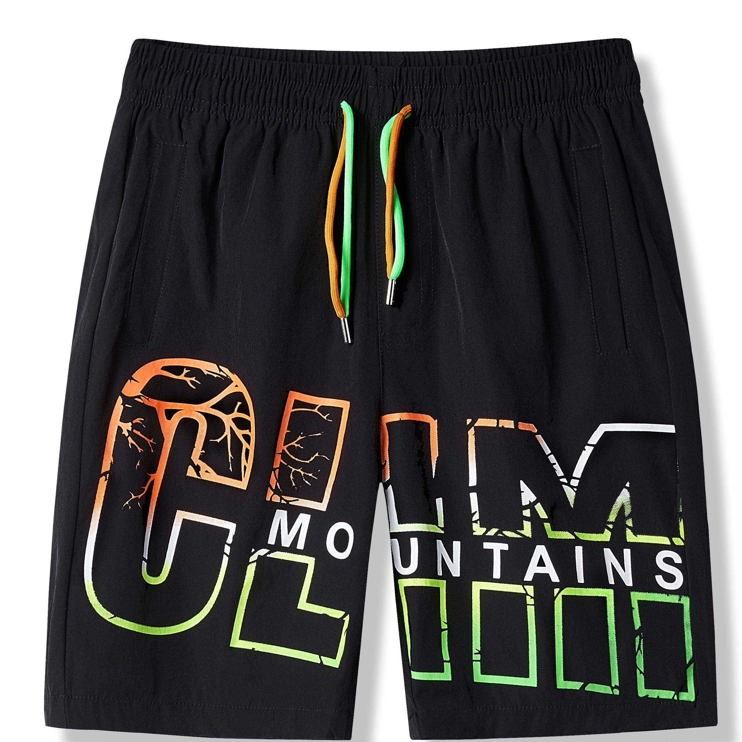 Boys Beach Shorts Quick Dry Drawstring Seaside Shorts