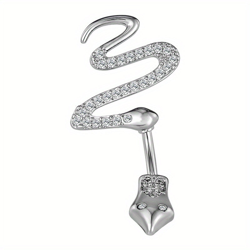 Heart Shape Zircon Belly Button Ring for Women & Girls