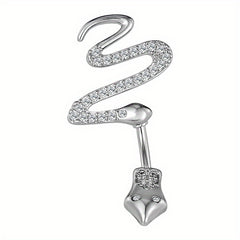 Heart Shape Zircon Belly Button Ring for Women & Girls