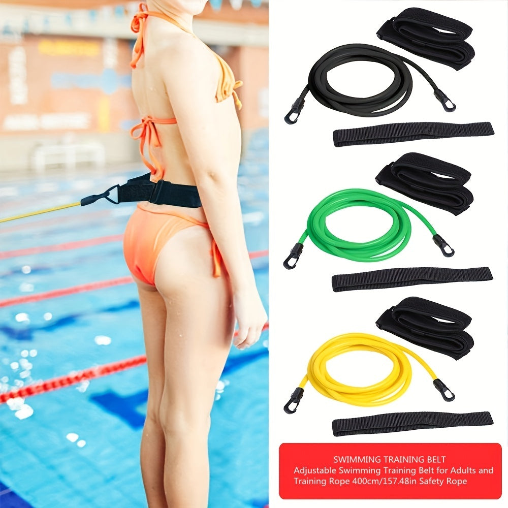 Swimming Trainer Set Elastic Belt & Mesh Bag