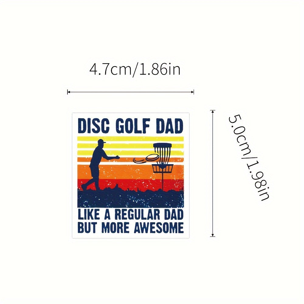 63pcs Waterproof Disc Golf Vinyl Stickers for Water Bottle Laptop Skate