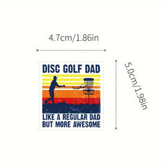 63pcs Waterproof Disc Golf Vinyl Stickers for Water Bottle Laptop Skate