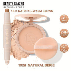 2-in-1 Contouring & Highlighter Face Pressed Powder