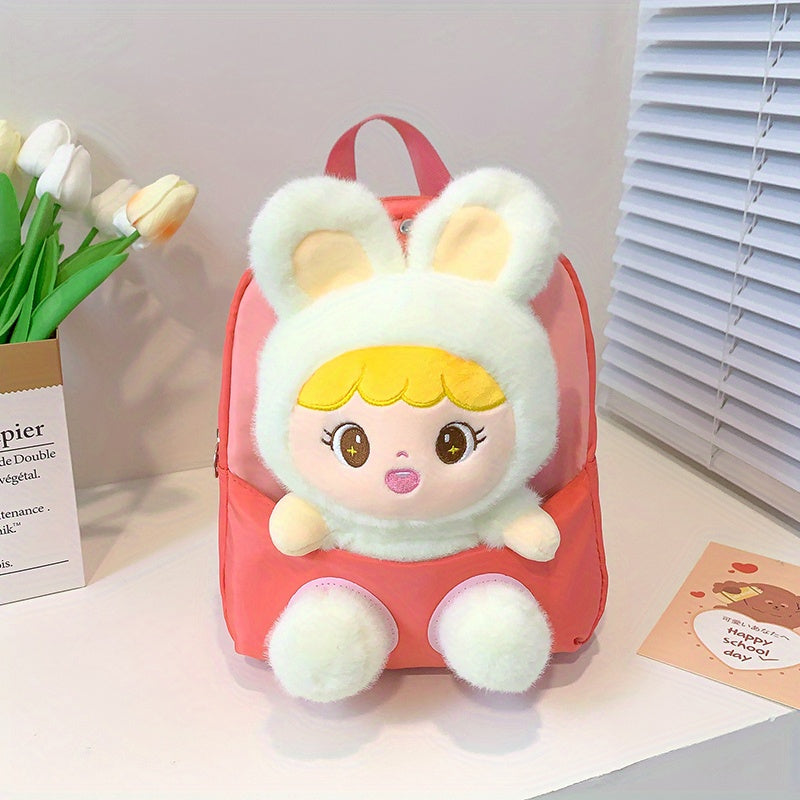 Kids Backpack with Removable Bunny for 3-8 Year Olds