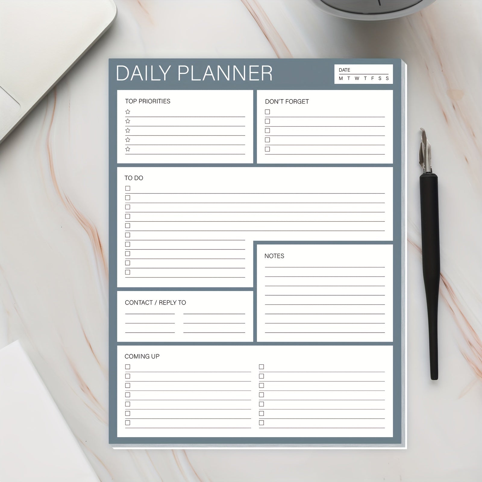 BUBU Daily Planner To Do List Notepad Undated Goals Planning Pad