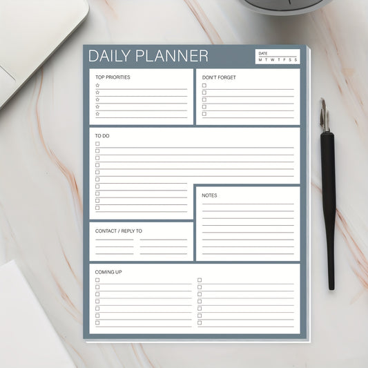BUBU Daily Planner To Do List Notepad Undated Goals Planning Pad