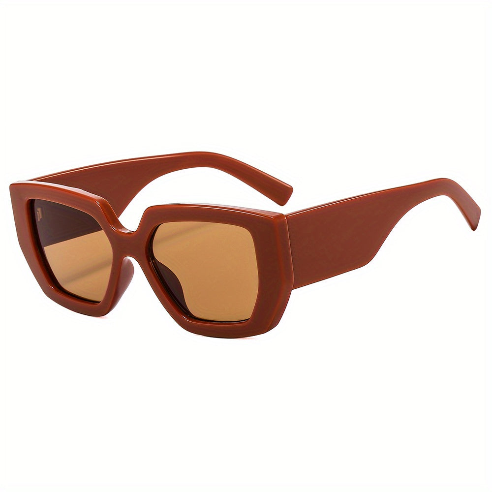 Y2K Jelly Square Sunglasses UV400 Sun Shades for Summer
