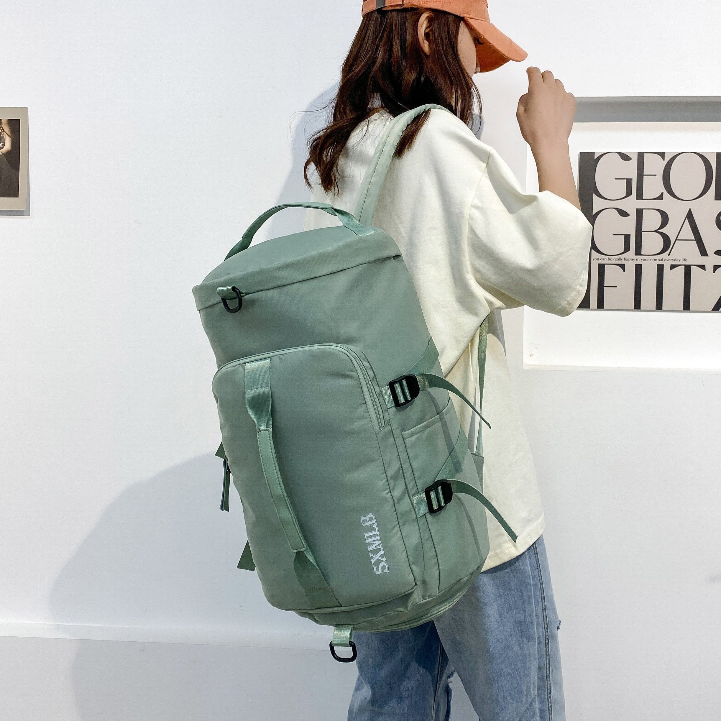Large Capacity Waterproof Duffle Backpack for Travel and Fitness
