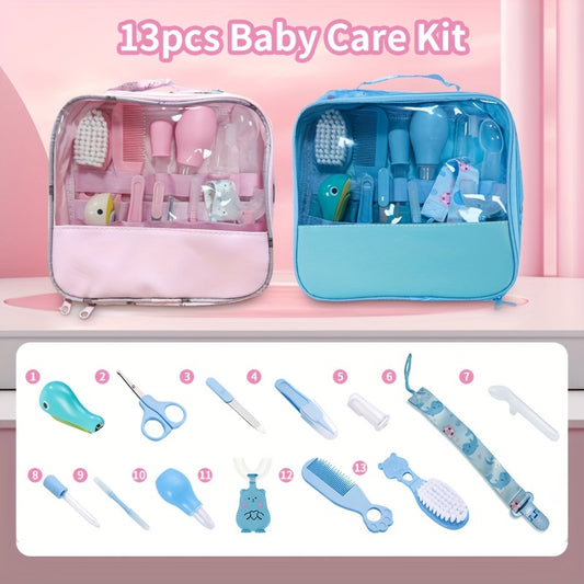 13pcs Healthcare & Grooming Kit Set Portable Safety Care Nasal Cleaner & Tongue