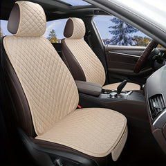 Universal Car Seat Cover Protector Linen Front Rear Protect Pad Mat