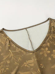  Women's Casual Dress with Figure & Slogan Print