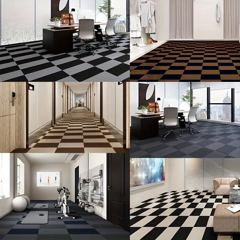 Self-adhesive Carpet Tile Square Floor Mat DIY Home Decoration