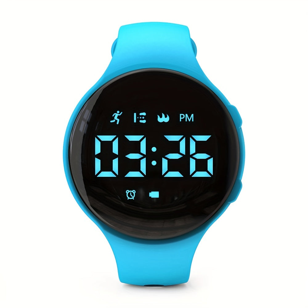 LED Pedometer Watch for Kids, Activity Tracker with Alarm Clock