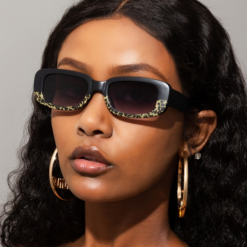 Vintage Leopard Small Frame Women's Sunglasses