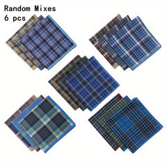 Men's Plaid Handkerchief Bundle - Outdoor Dinner Party Essential